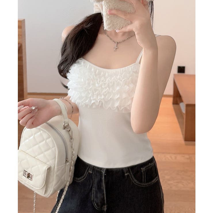 レディース大人可愛いキャミインナー 美胸ブラトップ快適 韓国風薄手インナーブラ一… | SUNSHINE CLOSET | 詳細画像3 