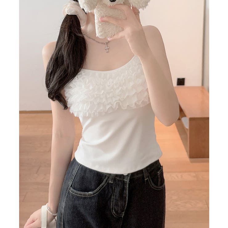 レディース大人可愛いキャミインナー 美胸ブラトップ快適 韓国風薄手インナーブラ一… | SUNSHINE CLOSET | 詳細画像4 