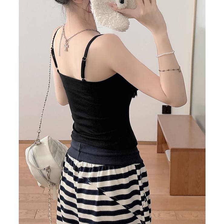 レディース大人可愛いキャミインナー 美胸ブラトップ快適 韓国風薄手インナーブラ一… | SUNSHINE CLOSET | 詳細画像6 