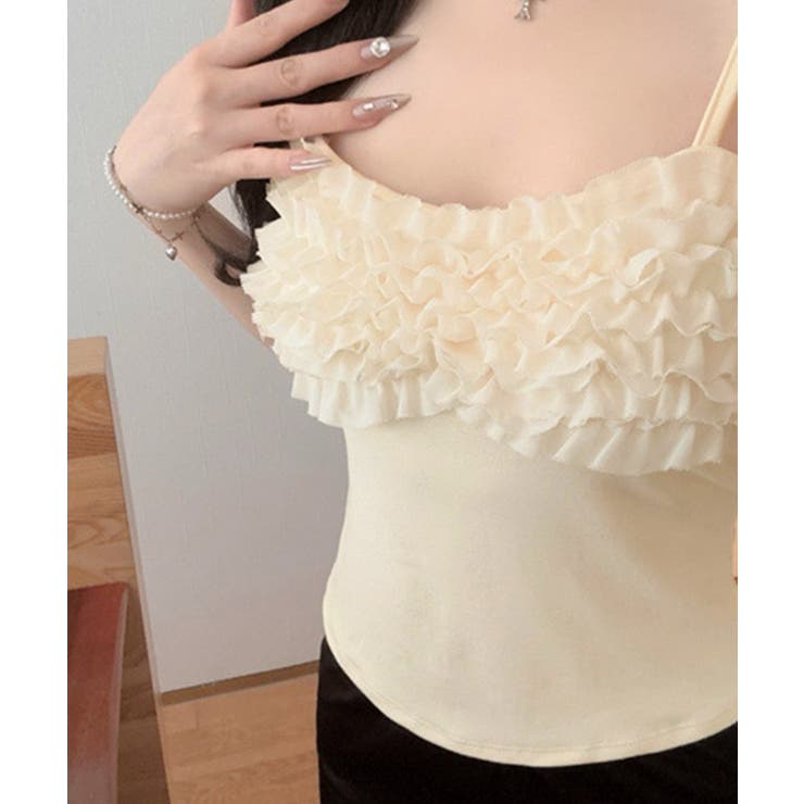 レディース大人可愛いキャミインナー 美胸ブラトップ快適 韓国風薄手インナーブラ一… | SUNSHINE CLOSET | 詳細画像8 