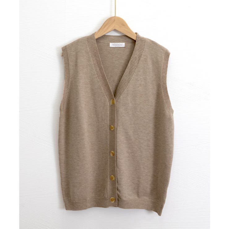 Vネックニットベストレディースニットジレ | SUNSHINE CLOSET | 詳細画像17 