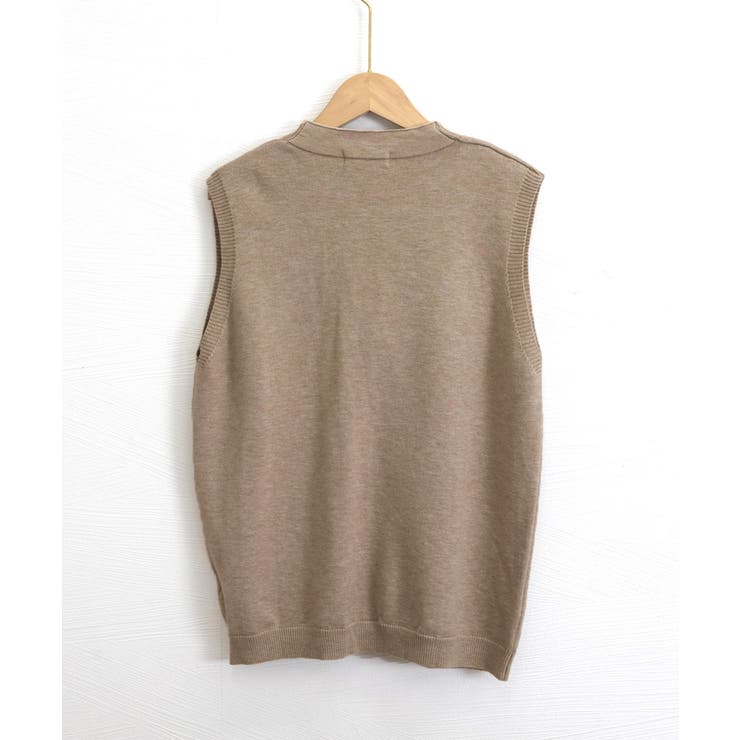 Vネックニットベストレディースニットジレ | SUNSHINE CLOSET | 詳細画像18 