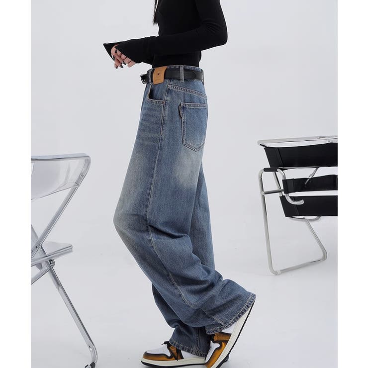 ワイドデニムパンツビンテージジーンズ美脚 | SUNSHINE CLOSET | 詳細画像12 