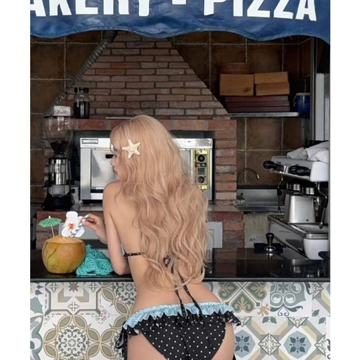 レディースセパレート水着2点セット 水玉柄バンドゥビキニ サイドリボンパンツ | SUNSHINE CLOSET | 詳細画像15 