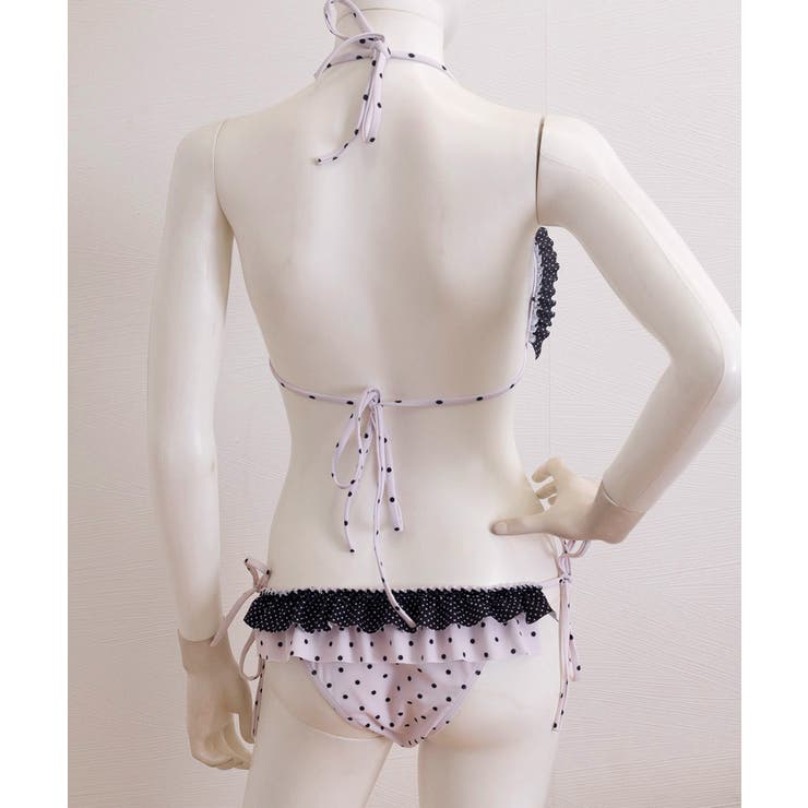 レディースセパレート水着2点セット 水玉柄バンドゥビキニ サイドリボンパンツ | SUNSHINE CLOSET | 詳細画像25 