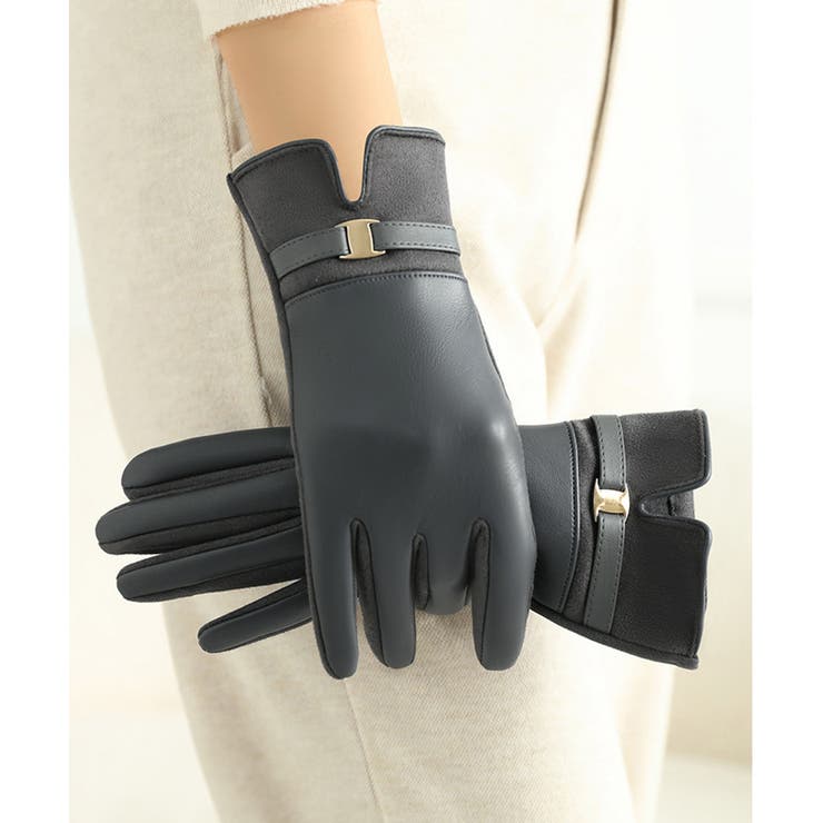 スマホ対応 PUレザー手袋レディース防寒 | SUNSHINE CLOSET | 詳細画像12 