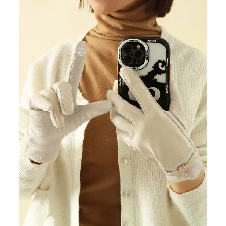 スマホ対応 PUレザー手袋レディース防寒 | SUNSHINE CLOSET | 詳細画像8 