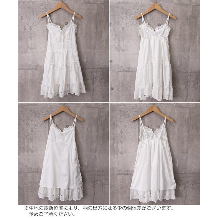 ミニワンピースレディース 刺しゅうレース Aラインワンピース | SUNSHINE CLOSET | 詳細画像19 