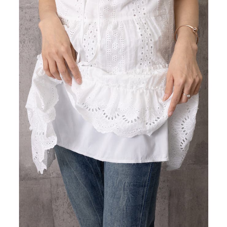 ミニワンピースレディース 刺しゅうレース Aラインワンピース | SUNSHINE CLOSET | 詳細画像24 