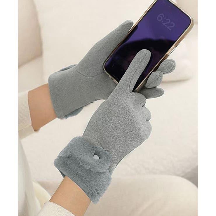 タッチパネル対応ファー付き手袋スエード調 | SUNSHINE CLOSET | 詳細画像9 
