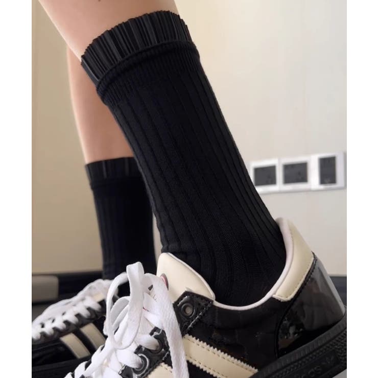 プリーツフリルソックス ミドル丈無地靴下 | SUNSHINE CLOSET | 詳細画像10 