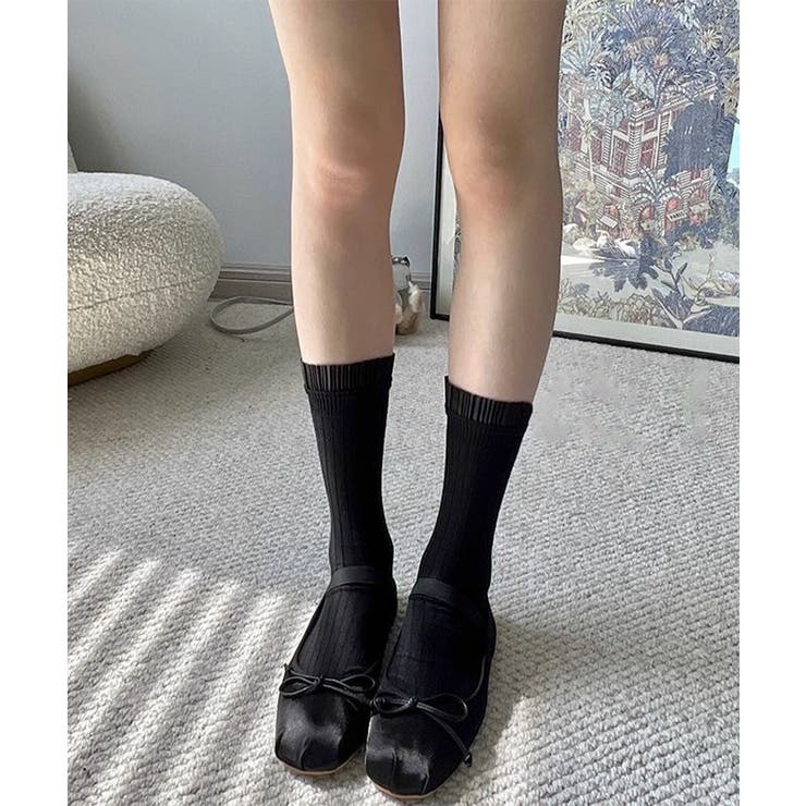 プリーツフリルソックス ミドル丈無地靴下 | SUNSHINE CLOSET | 詳細画像12 