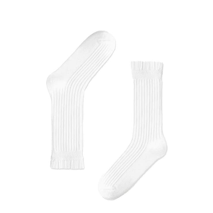 プリーツフリルソックス ミドル丈無地靴下 | SUNSHINE CLOSET | 詳細画像21 