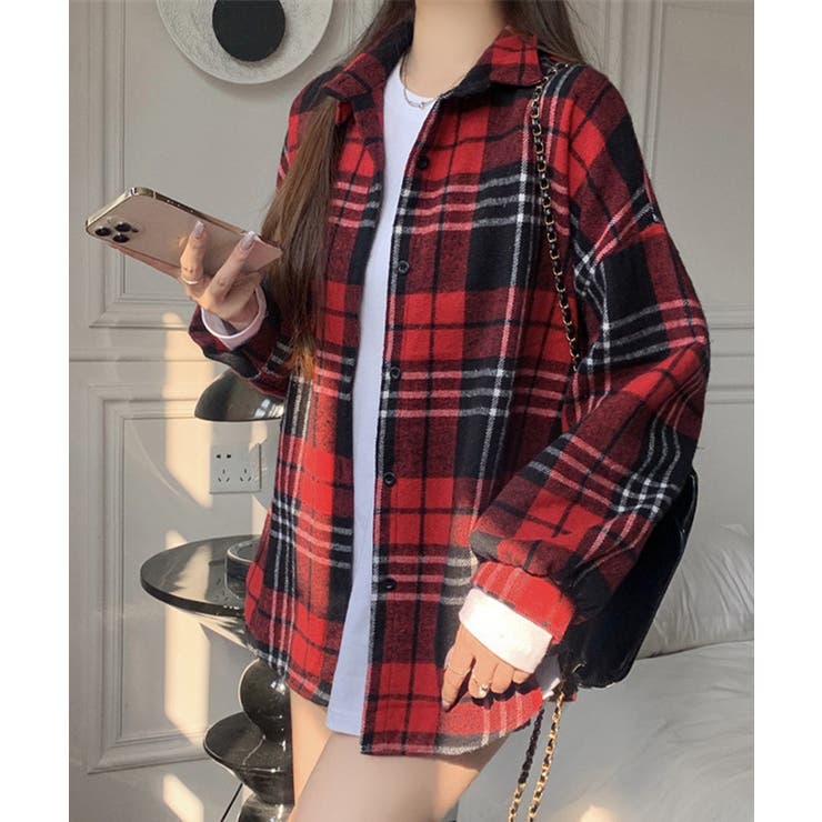 ビエラ起毛チェックシャツ 厚手ネルシャツ | SUNSHINE CLOSET | 詳細画像21 