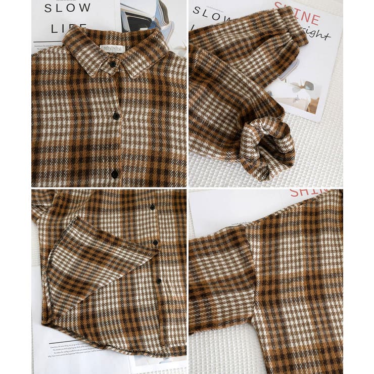 ビエラ起毛チェックシャツ 厚手ネルシャツ | SUNSHINE CLOSET | 詳細画像32 