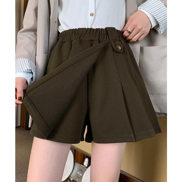 プリーツキュロットパンツ ウール風 秋冬 | SUNSHINE CLOSET | 詳細画像1 