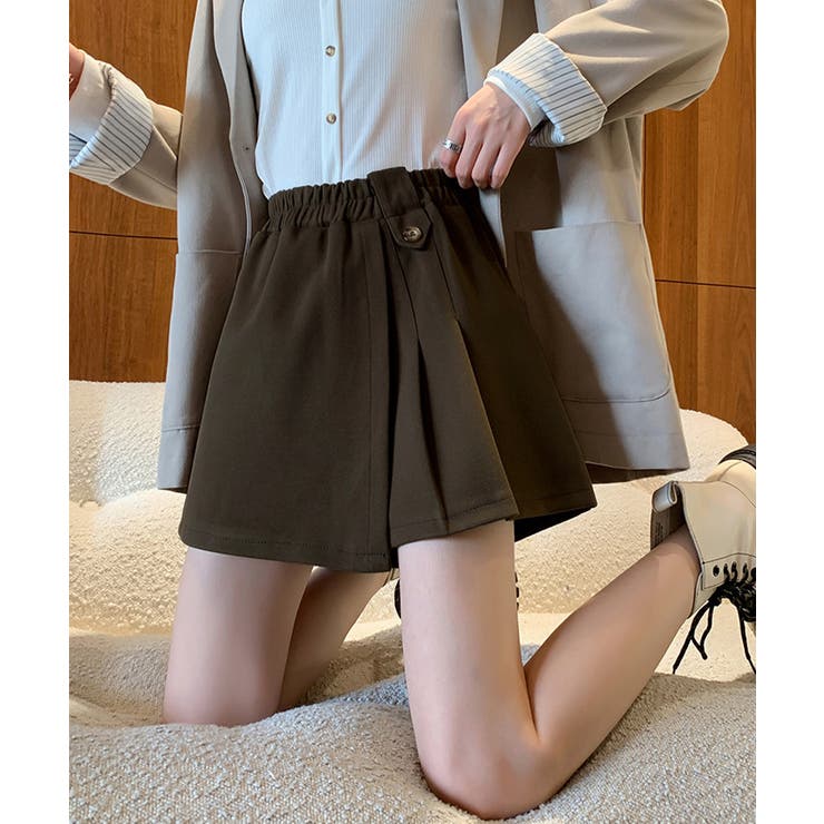 プリーツキュロットパンツ ウール風 秋冬 | SUNSHINE CLOSET | 詳細画像11 