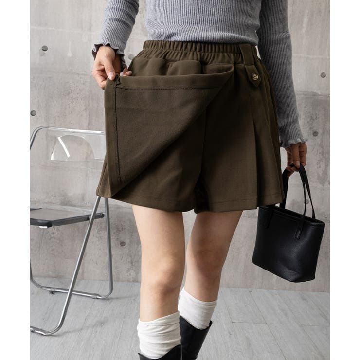 プリーツキュロットパンツ ウール風 秋冬 | SUNSHINE CLOSET | 詳細画像19 