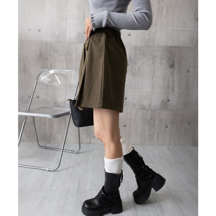 プリーツキュロットパンツ ウール風 秋冬 | SUNSHINE CLOSET | 詳細画像20 