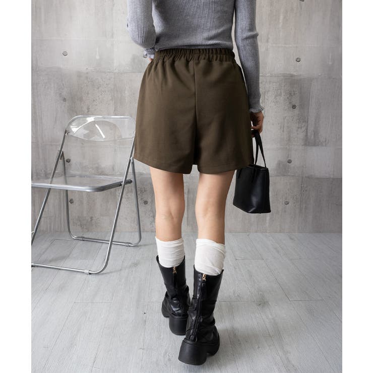 プリーツキュロットパンツ ウール風 秋冬 | SUNSHINE CLOSET | 詳細画像21 