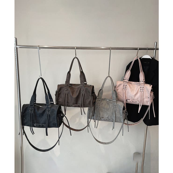 レディーススエード調ボストンバッグ ヴィンテージ風ワンショルダーバッグ おしゃれ… | SUNSHINE CLOSET | 詳細画像26 