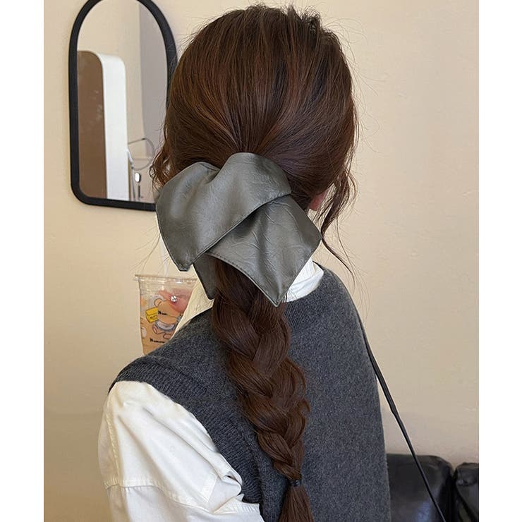 フェイクレザーシュシュ レトロ ヘアゴム | SUNSHINE CLOSET | 詳細画像10 