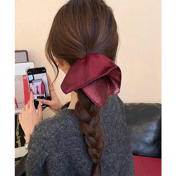 フェイクレザーシュシュ レトロ ヘアゴム | SUNSHINE CLOSET | 詳細画像14 