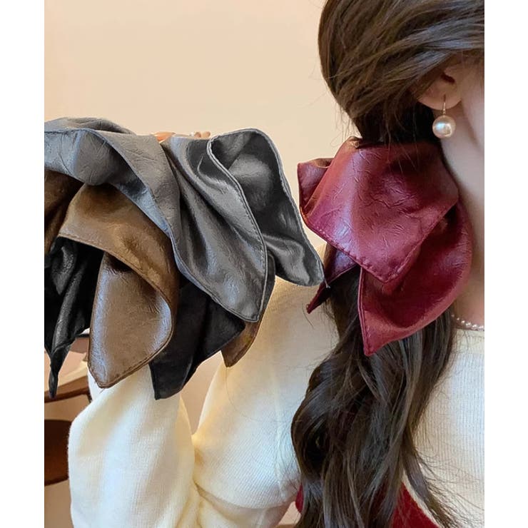 フェイクレザーシュシュ レトロ ヘアゴム | SUNSHINE CLOSET | 詳細画像15 