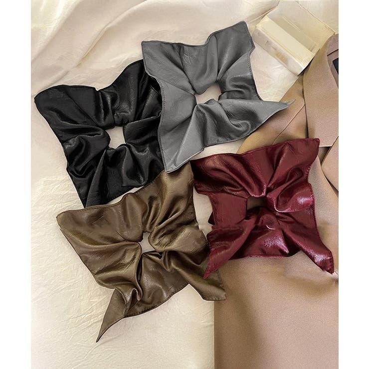 フェイクレザーシュシュ レトロ ヘアゴム | SUNSHINE CLOSET | 詳細画像16 