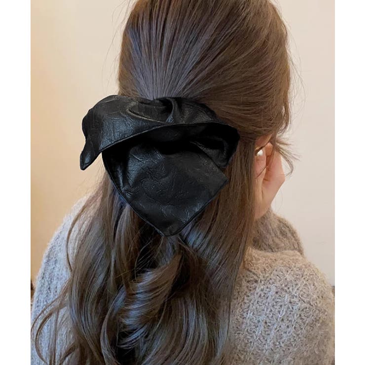 フェイクレザーシュシュ レトロ ヘアゴム | SUNSHINE CLOSET | 詳細画像7 