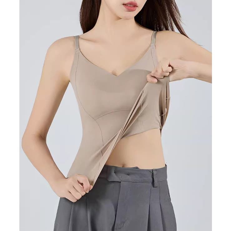 スリムフィットキャミトップ 背中見せインナートップス 大人可愛い | SUNSHINE CLOSET | 詳細画像3 
