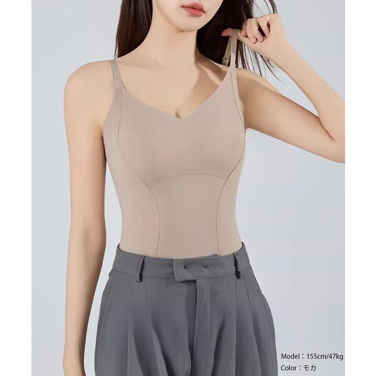 スリムフィットキャミトップ 背中見せインナートップス 大人可愛い | SUNSHINE CLOSET | 詳細画像5 