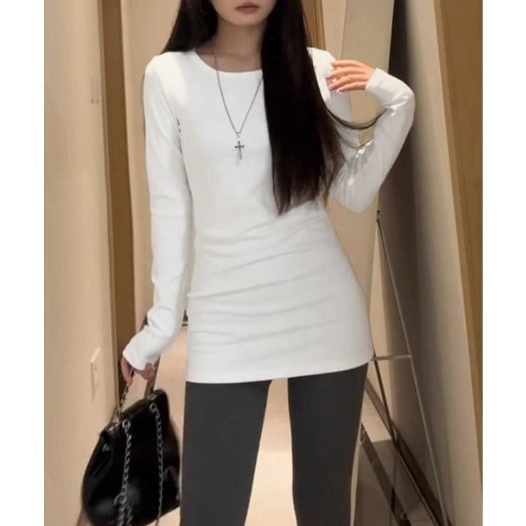 ロングTシャツ 重ね着フィットカットソー | SUNSHINE CLOSET | 詳細画像1 