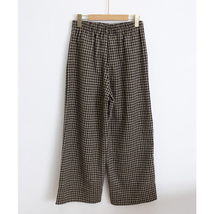 チェック柄ワイドパンツハイウエスト 秋冬 | SUNSHINE CLOSET | 詳細画像24 