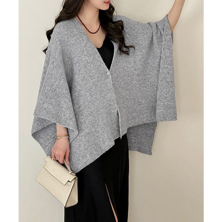 ニットショール ポンチョカーディガン秋冬 | SUNSHINE CLOSET | 詳細画像11 