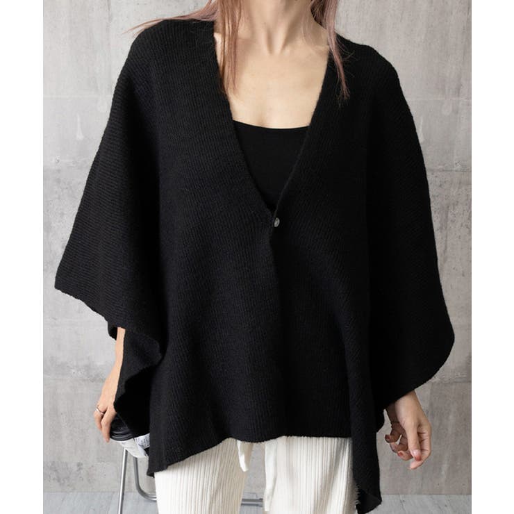 ニットショール ポンチョカーディガン秋冬 | SUNSHINE CLOSET | 詳細画像13 