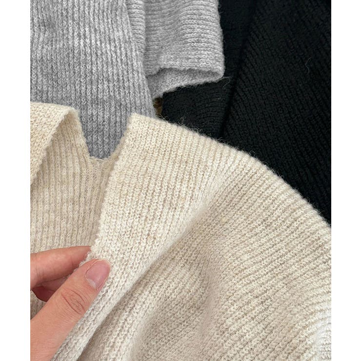 ニットショール ポンチョカーディガン秋冬 | SUNSHINE CLOSET | 詳細画像22 