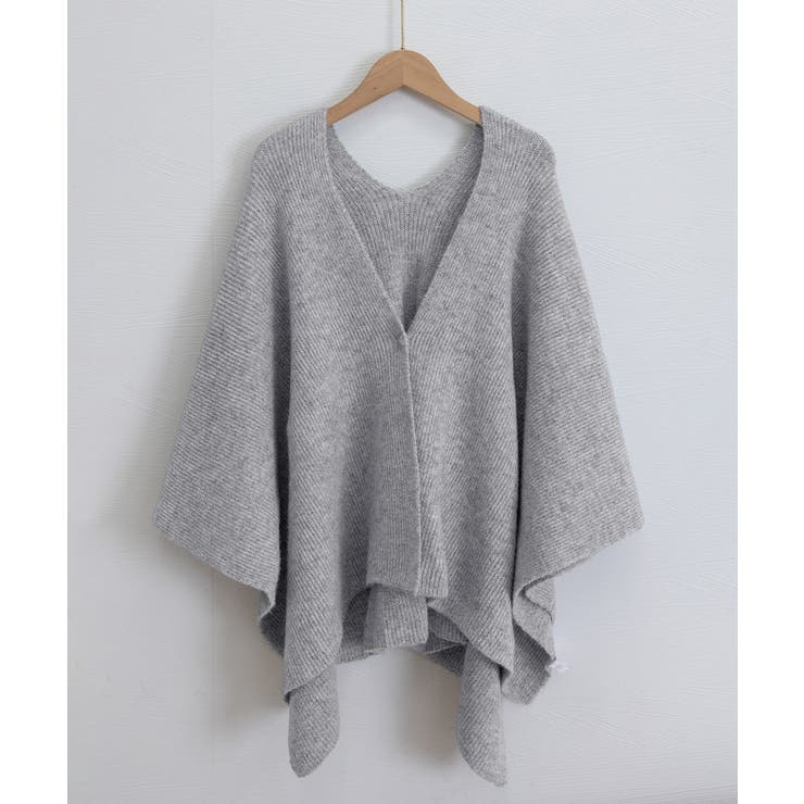 ニットショール ポンチョカーディガン秋冬 | SUNSHINE CLOSET | 詳細画像23 