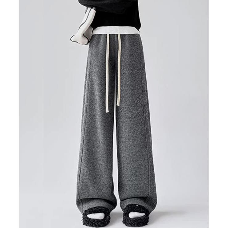 ヘリンボーン柄ワイドパンツレディース美脚 | SUNSHINE CLOSET | 詳細画像10 