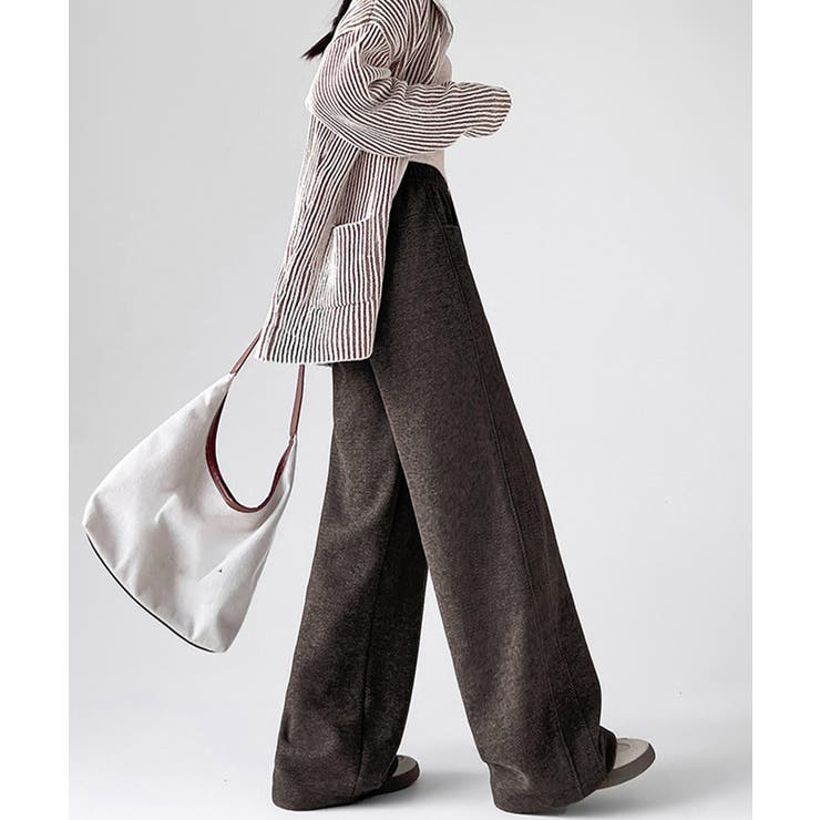 ヘリンボーン柄ワイドパンツレディース美脚 | SUNSHINE CLOSET | 詳細画像6 