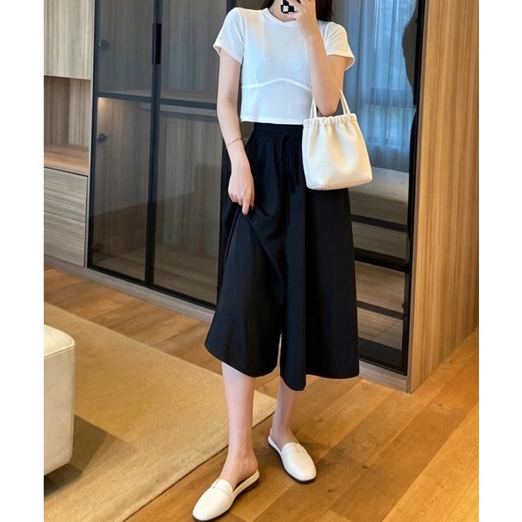 リラックスワイドパンツ 美脚シルエット 体型カバーパンツ | SUNSHINE CLOSET | 詳細画像4 