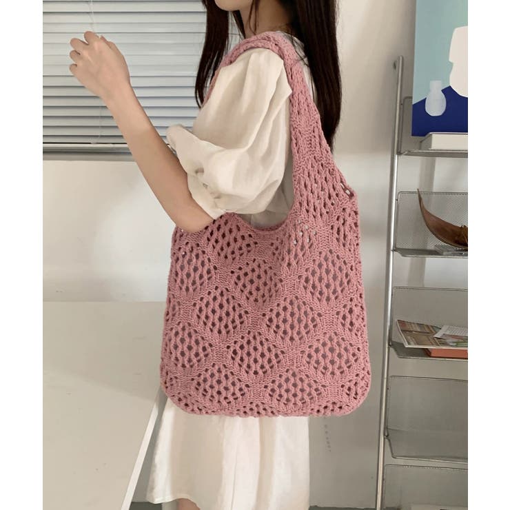 透かし編み ニットトート レディース | SUNSHINE CLOSET | 詳細画像15 