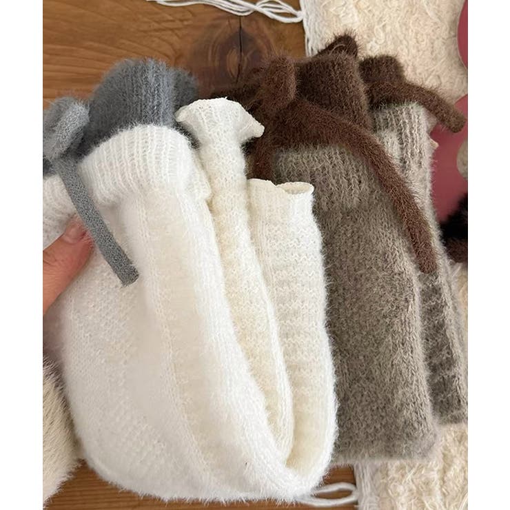 配色デザインルーズレッグカバー 大人可愛いガーリー防寒あったか秋冬靴下バレエコア… | SUNSHINE CLOSET | 詳細画像22 