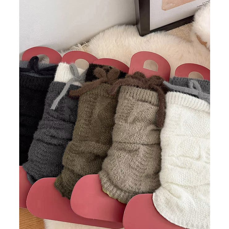 配色デザインルーズレッグカバー 大人可愛いガーリー防寒あったか秋冬靴下バレエコア… | SUNSHINE CLOSET | 詳細画像24 