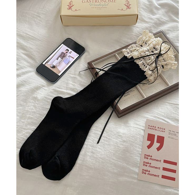 韓国風レースハイソックスフレンチガーリーバレエコアソックス量産型地雷系ルーズソッ… | SUNSHINE CLOSET | 詳細画像23 