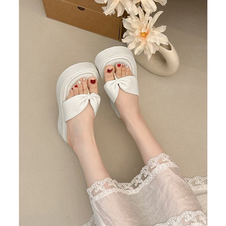 歩きやすい ボリュームプラットフォーム パフ風サマーサンダル | SUNSHINE CLOSET | 詳細画像10 