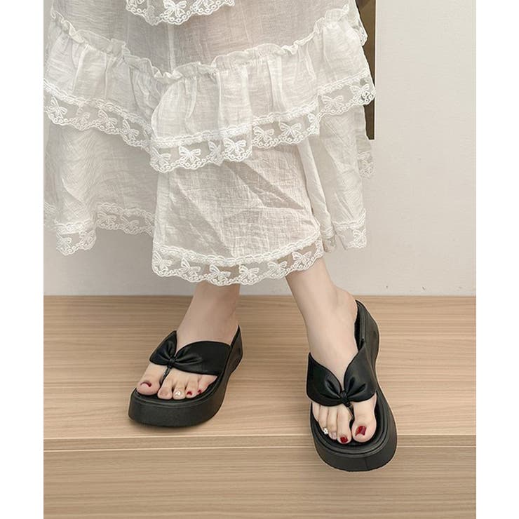 歩きやすい ボリュームプラットフォーム パフ風サマーサンダル | SUNSHINE CLOSET | 詳細画像2 