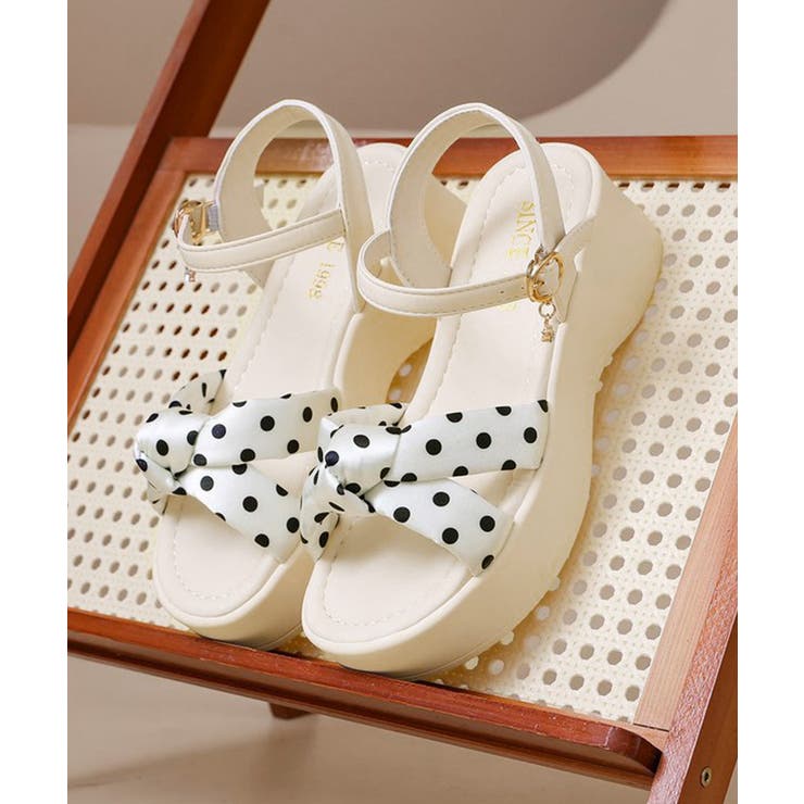 ドット柄サンダル 歩きやすいサマーシューズ 韓国ファッション | SUNSHINE CLOSET | 詳細画像19 