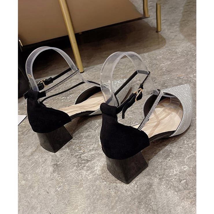 華やかラメパンプス キラキラセパレートシューズ アンクルベルトパンプス | SUNSHINE CLOSET | 詳細画像23 