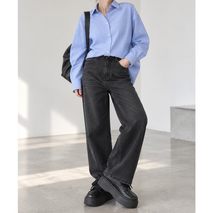 レースアップマニッシュシューズ ラウンドトゥ Uチップレディース黒靴 | SUNSHINE CLOSET | 詳細画像9 